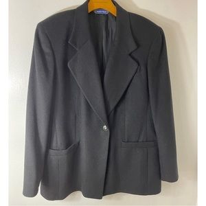Austin Reed  Vintage 100% Camelhair Fully Lined  Black  Mens Blazer Size: 14 W